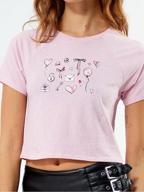 PACSUN cropped baby tee